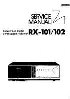 Luxman RX-101-RX-102-Service-Manual